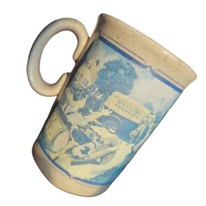 Vtg Watkins 1936 Almanac Stoneware Coffee Mug Made in England